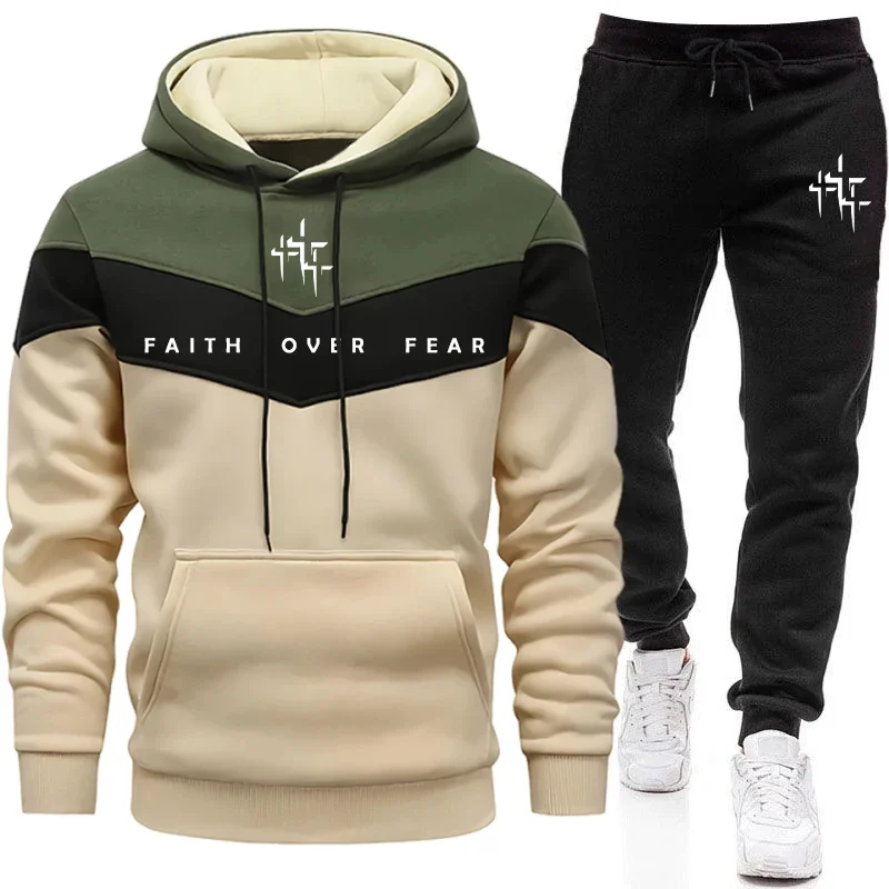 Street Fashion Male - Męski dres z kapturem i spodniami