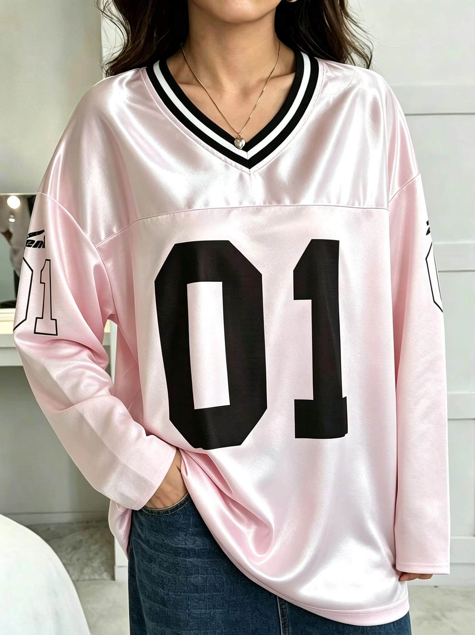 Fashion Streetwear - Męska Damska Koszulka z Długim Rękawem