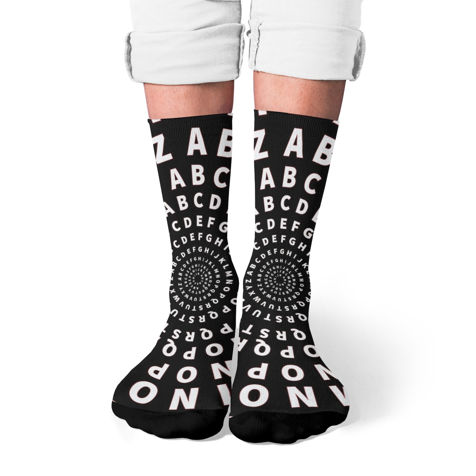 Quirky Street Fashion - Zabawne, oryginalne skarpety męskie z nadrukiem