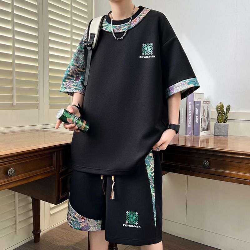 Street Fashion Tshirt - 2026 Nowe męskie zestawy w rozmiarach