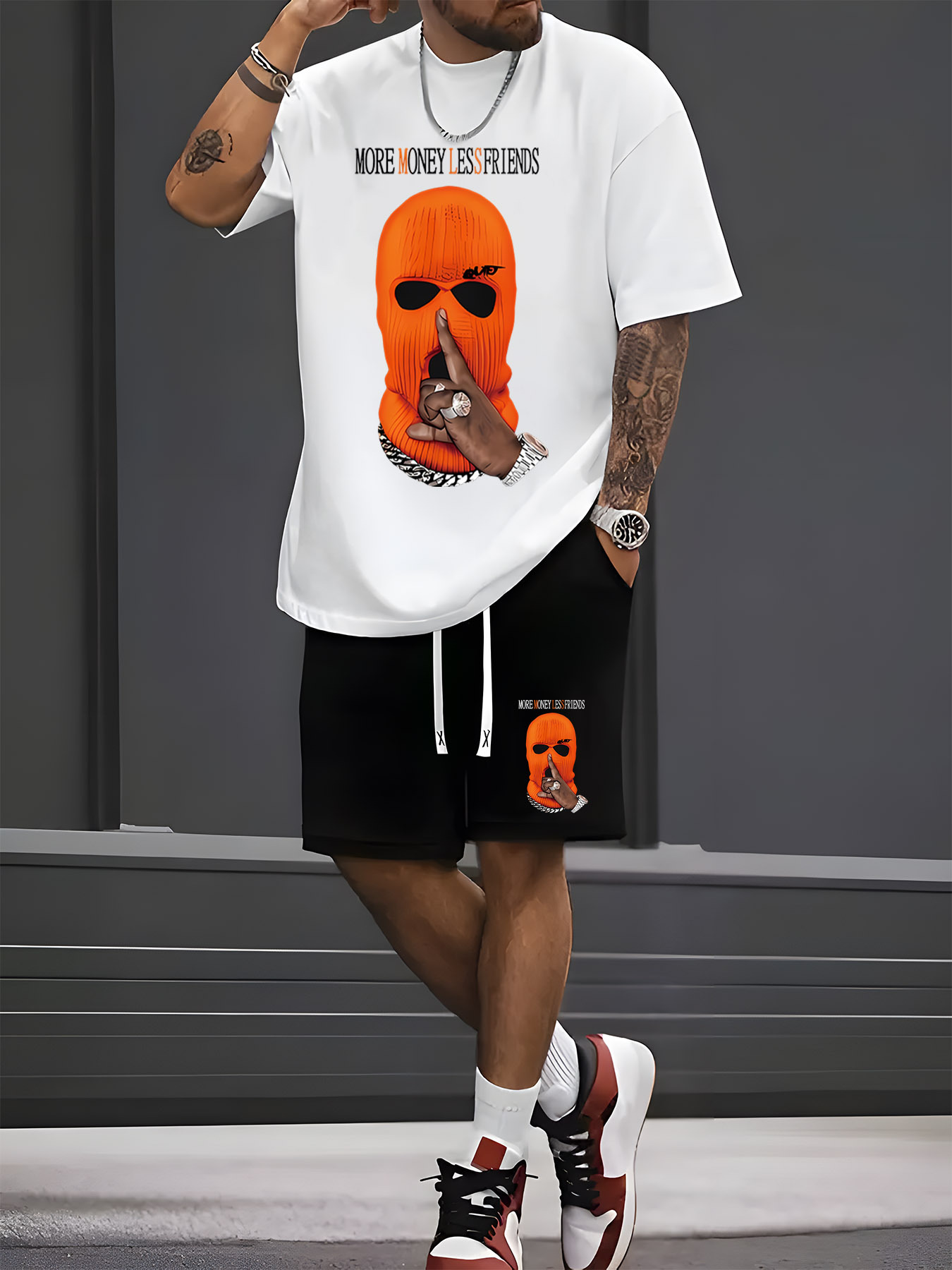 Street Fashion Male - Letni zestaw męski 2026: koszulka z