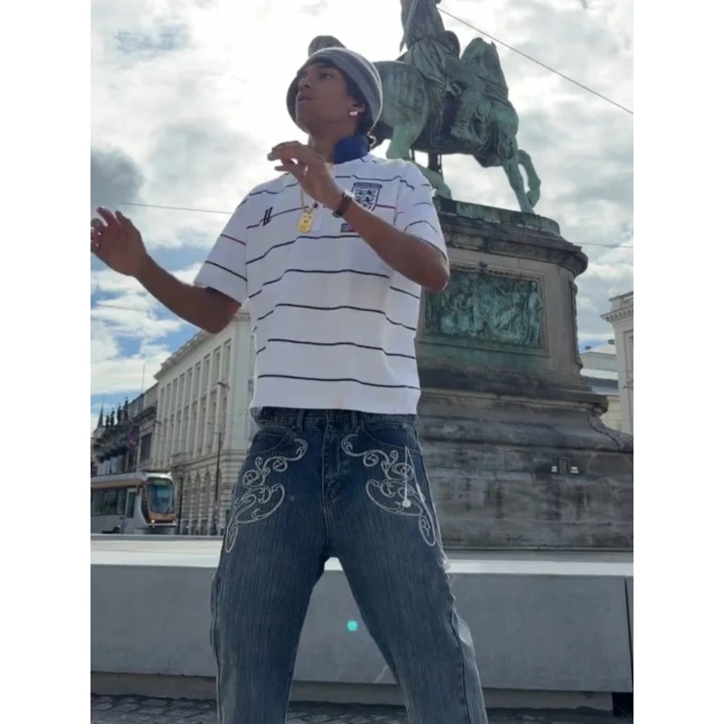 Retro Y2K 2-częściowy zestaw w – Street Fashion Male recenzja i cena
