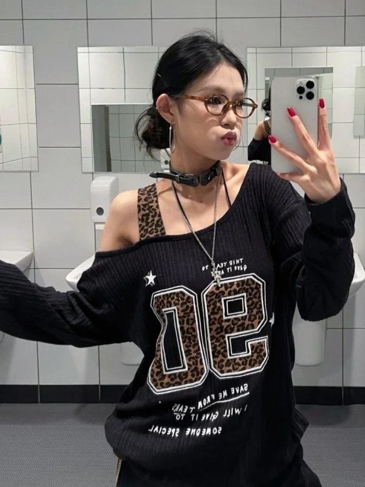 Koszulka damska Y2K patchworko – Fashion Streetwear recenzja i cena