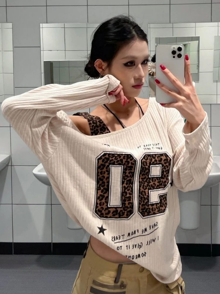 Koszulka damska Y2K patchworko – Fashion Streetwear recenzja i cena