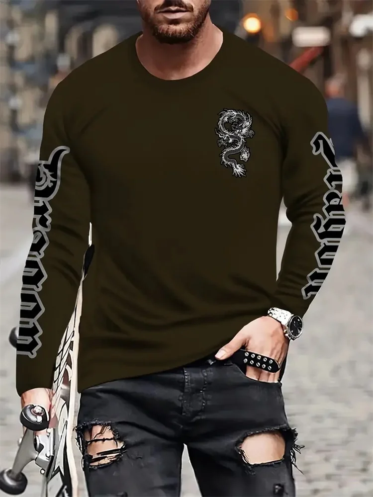 Prosty nadruk Longteng, jesien – Street Fashion Us recenzja i cena