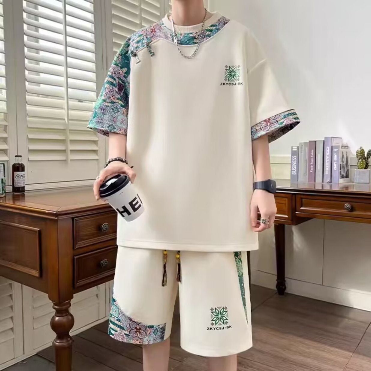 2026 Nowe męskie zestawy w roz – Street Fashion Tshirt recenzja i cena